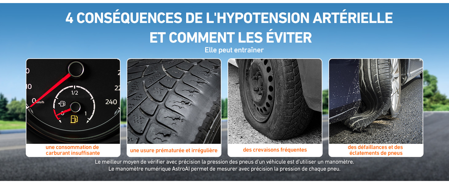 AstroAI Manomètre Pression Numérique 10 Bar