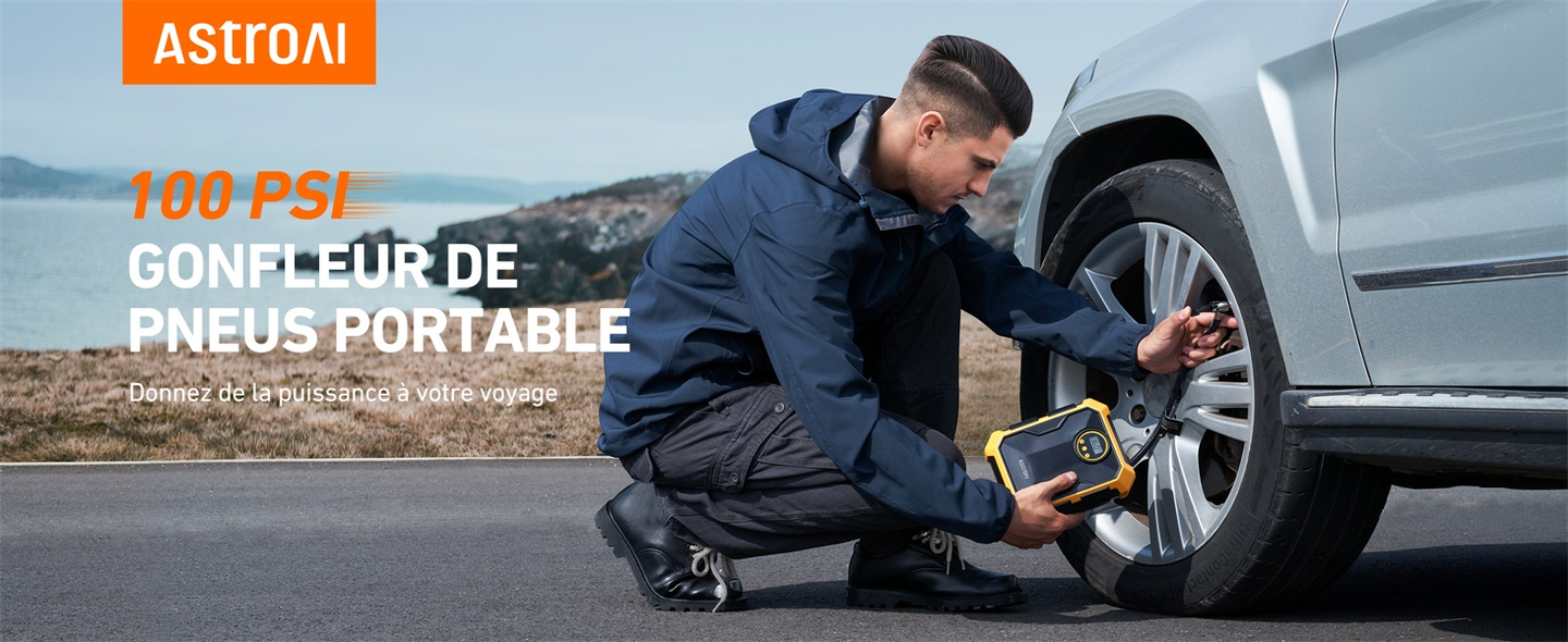 Compresseur d'air AstroAI Compresseur 12V DC