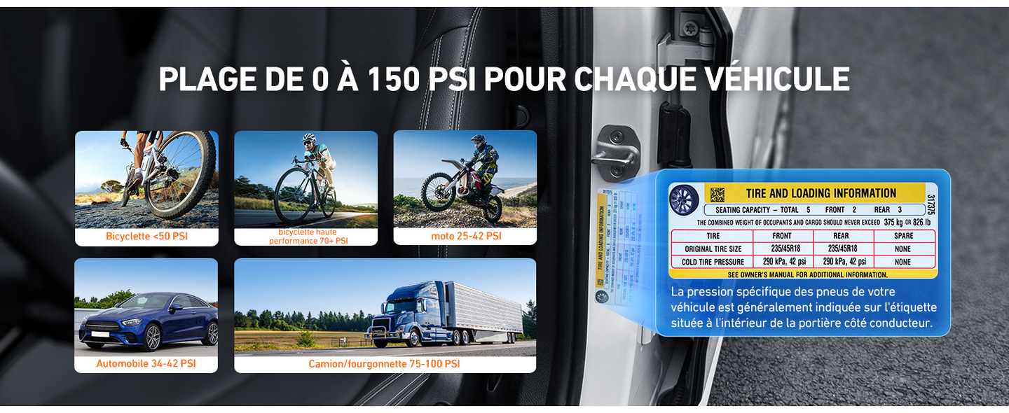 AstroAI Manomètre Pression Numérique 10 Bar