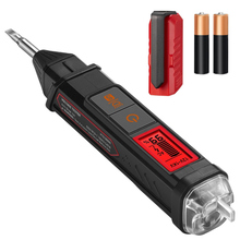 AstroAI VTS1000H 検電器、検電ドライバー、ペン型 検電器、非接触電圧テスター、AC 12V／70V〜1000Vデュアルレンジ、通電チェッカー、配線ブレークポイント検出機能、音声アラーム、LCDパーセント表示、赤