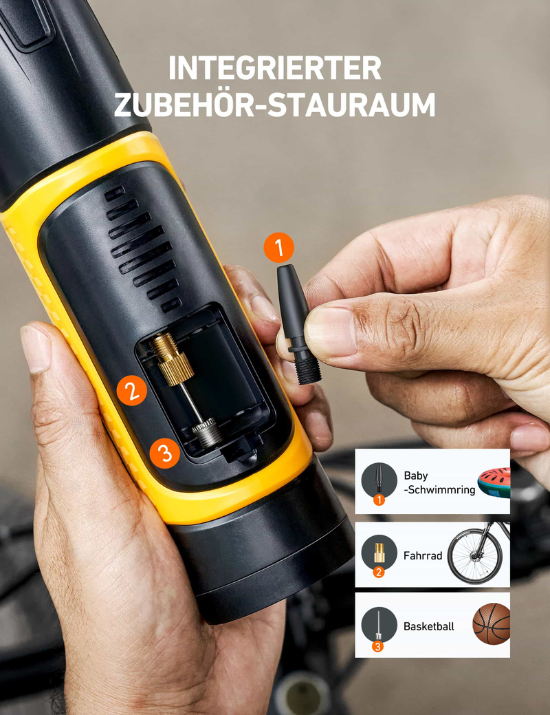 AstroAI Luftpumpe 150PSI mit 4500mAh Akku