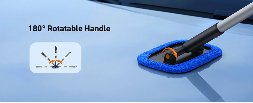 AstroAI ‎Rectangle Car Window Cleaner, Windshield Cleaner, Wiper Cleaner, Blue