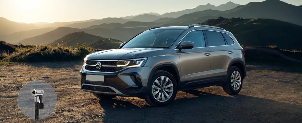 AstroAI 150 PSI Auto Tire Inflator​ with Dual Metal Motors & LED Light, Two Modes for Car, Bicycle Tires, and Air Mattresses, 12V DC/110V AC, Gray