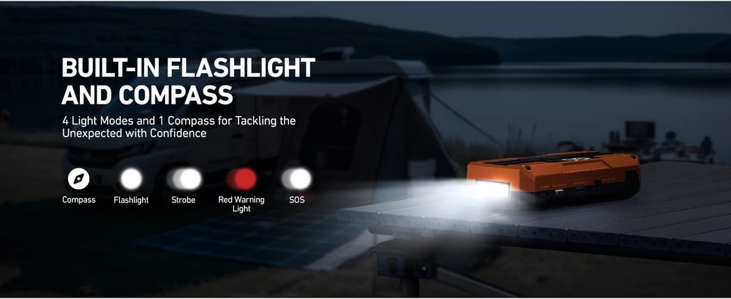 AstroAI T8 Battery Jump Box for Car 2500A​ with Power Bank, LED Screen with Cigarette Adapter, Jumper Cable (Up to 8.0L Gas & 5.0L Diesel)