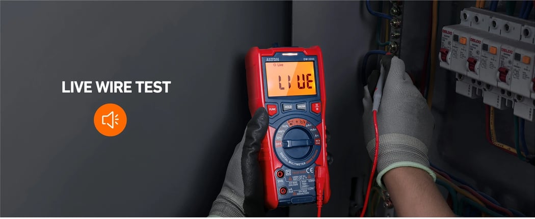AstroAI Digital Multimeter Tester TRMS 20000 Counts, Measures Voltage, Current, Resistance, Diode, Continuity, and More