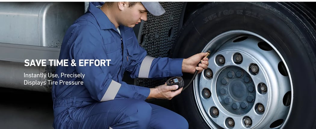 AstroAI Digital Tire Pressure Gauge 250PSI ANSI B40.7 Grade 2A (±0.5%), Tire Gauge for Tire Pressure, Solid Brass with Replaceable AAA Batteries, Rubber Hose