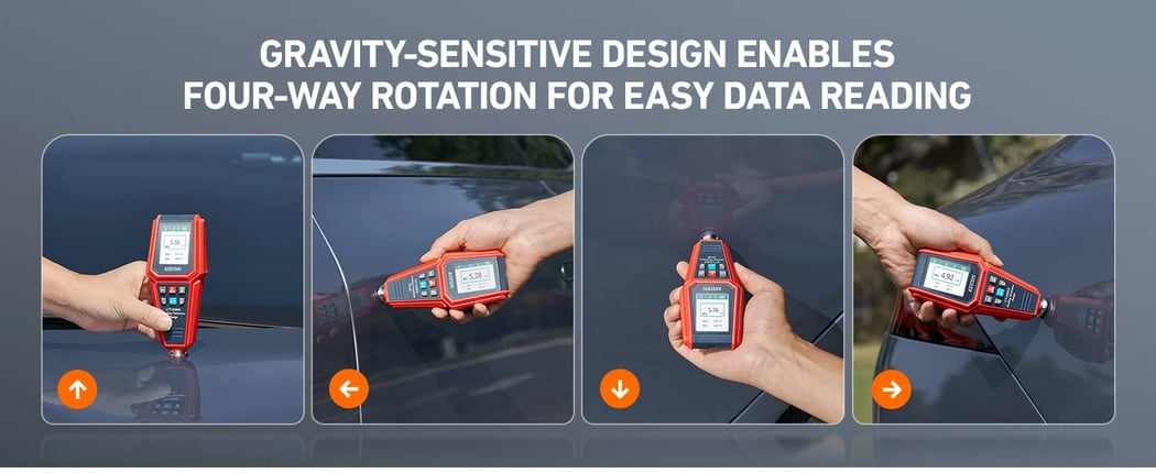 AstroAI CT1500G Paint Thickness Gauge, Automatic Digital Car Coating Thickness Meter for Used Car Buyers Check The Car's Original Coating