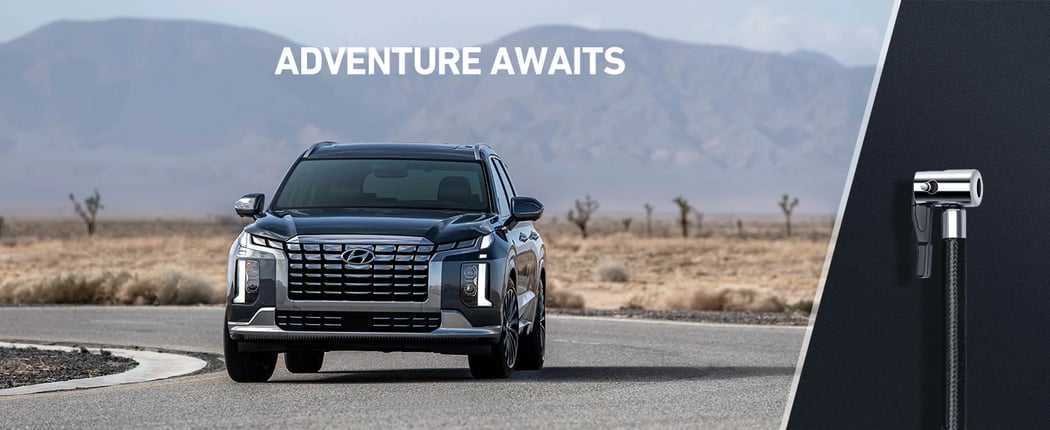 AstroAI Automatic Tire Inflator 12V DC, 100PSI with LED Light for Car Tires, Bicycles and Other Inflatables