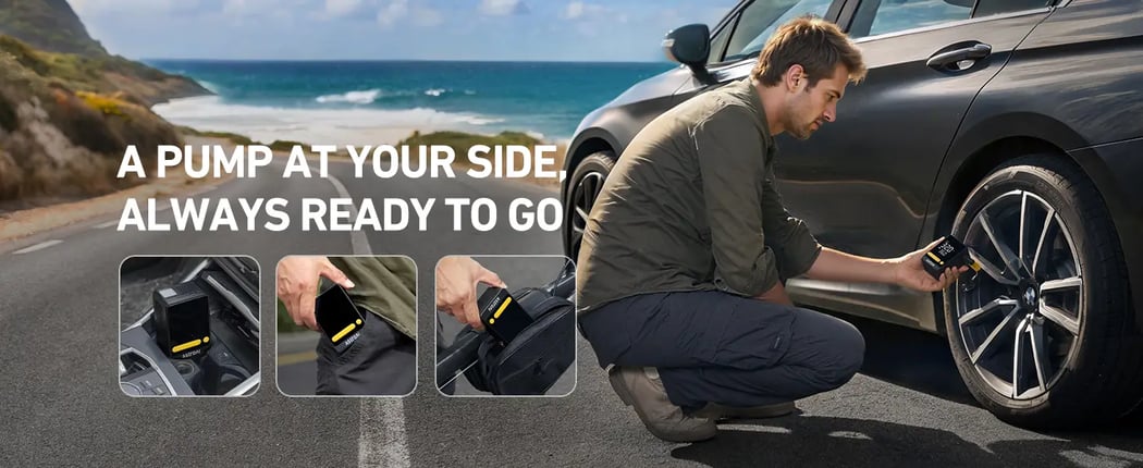 AstroAI L10 Mini Tire Inflator Portable Air Compressor,150PSI Air Pump for Car Tires with Digital Pressure Gauge,Bike Tire Pump with LED Light,Portable Tire Inflator for Cars,Bikes,Motorcycles,Balls