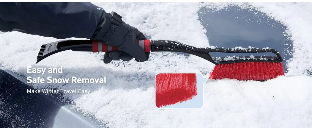 AstroAI 27 Inch Snow Brush (Red)