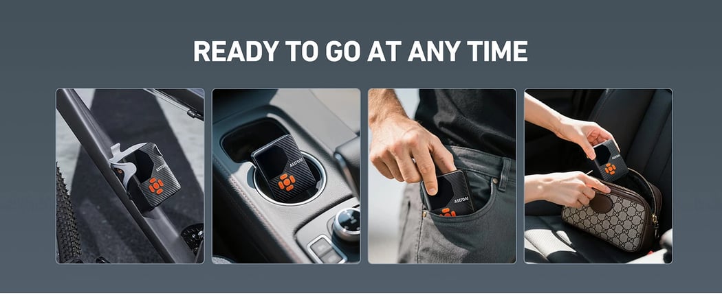 AstroAI L7 Mini Tire Inflator Portable Air Compressor,150 PSI Cordless Car Tires Air Pump with LED Lights&Pressure Gauge,Auto Shut-Off - Tire Pump for Auto,Motorcycle, Bicycle, Ball Orange