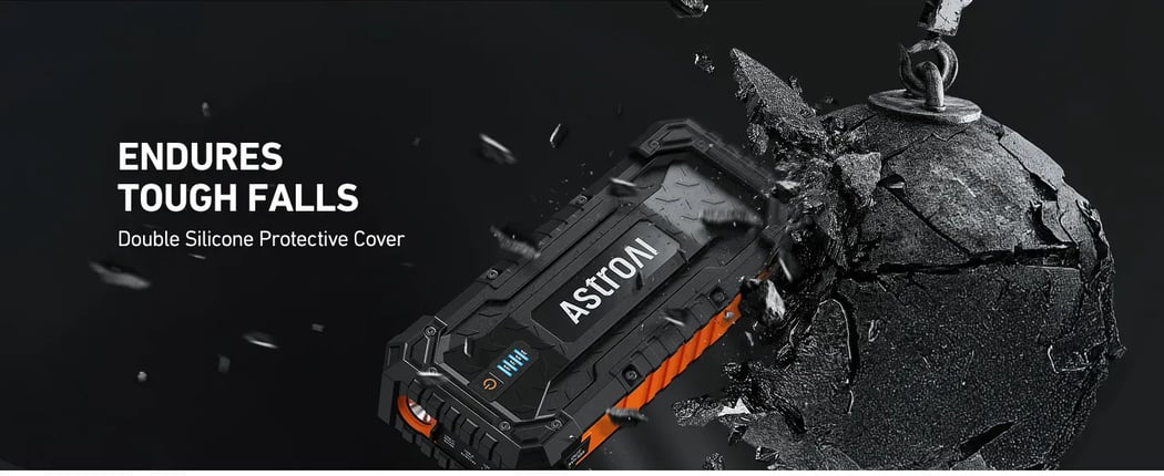 AstroAI S8 Ultra+ Car Battery Jump Starter, 5000A Peak Portable Car Jump Starter for Up to All Gas & 10.0L Diesel Engines