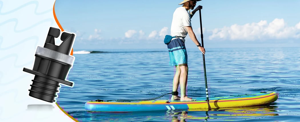 AstroAI Paddle Board Pump with Metal Structure Dual-Stage Inflation & Paddle Board Accessories,7.5 inches LED Screen, 20 PSI, Orange