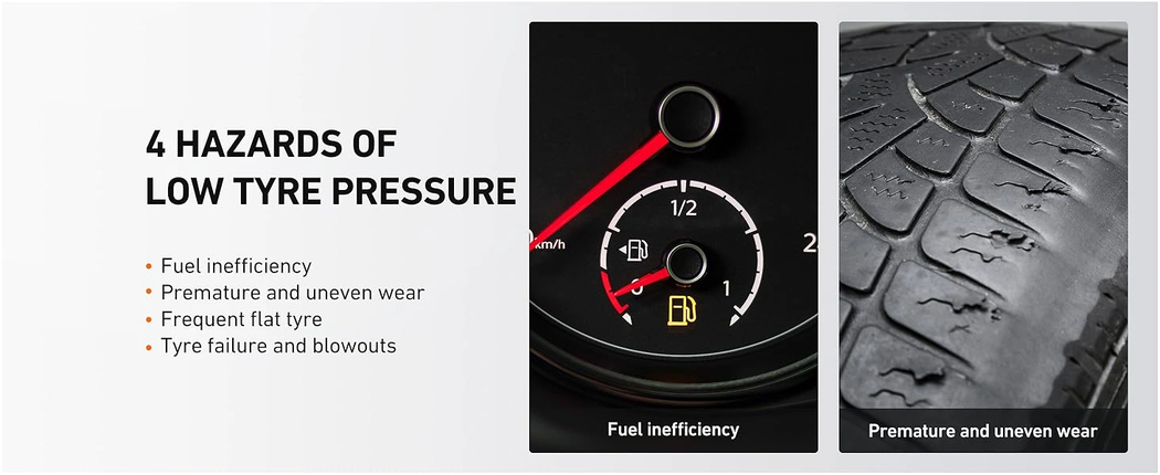 AstroAI 150 PSI Digital Tyre Pressure Gauge With AAA Batteries, Black