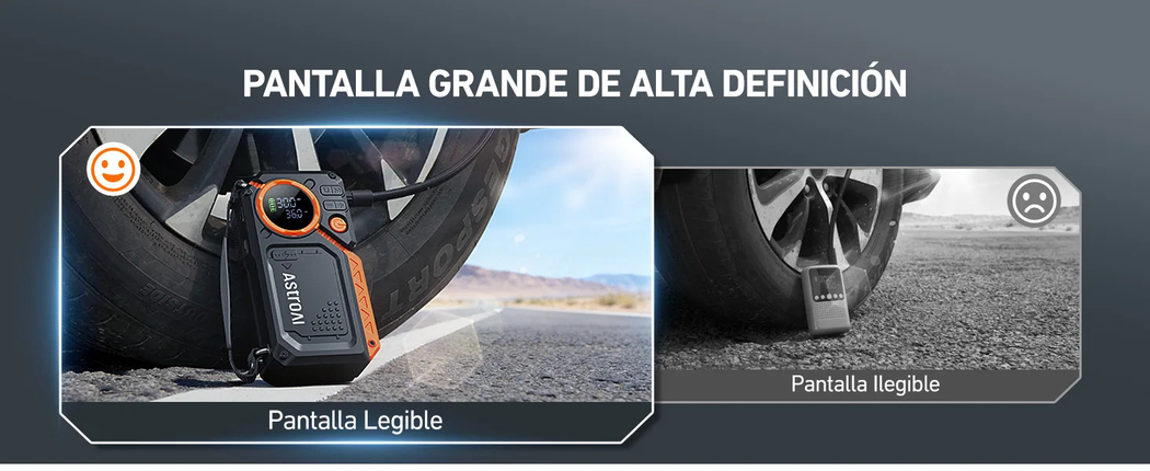 AstroAI Arrancador de Batería de Coche 8000A con Compresor Aire, Arrancador Coche Prtatil con Inflador de 150 PSI, Jump Starter 12V, con Pantalla LED y Luz de Emergencia