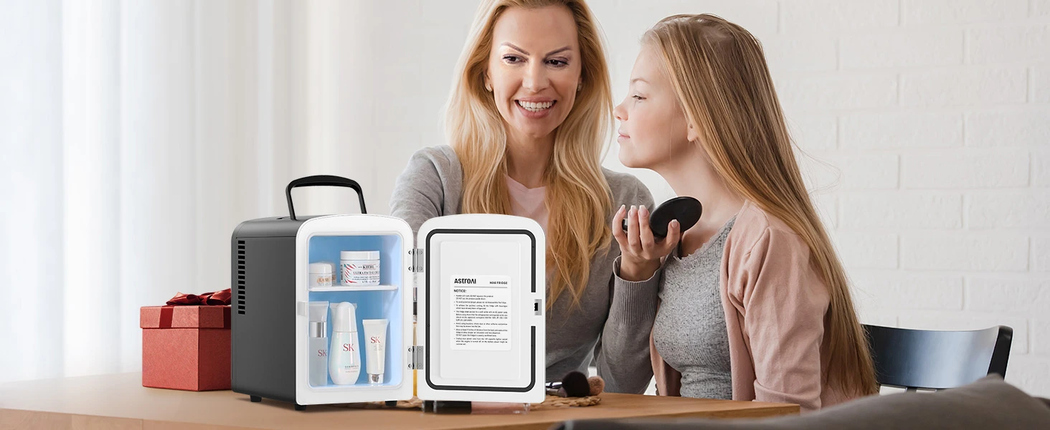 AstroAI 4L Mini Kühlschrank Schwarz