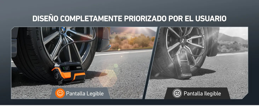 AstroAI MF16 Arrancador de Baterias de Coche de 6000 A con compresor de 150 PSI, Booster Bateria Portatil (para 8L Disésel o 10L Gas)