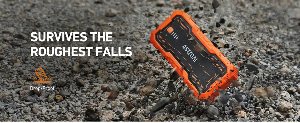 AstroAI S8 Pro Car Jump Starter Power Bank, 3000A Portable Car Battery Jump Starter for 12V Vehicles Up to 9.0L Petrol & 7.0L Diesel Engines (Orange)