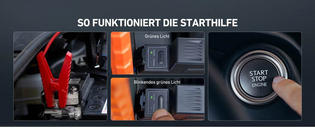 AstroAI S8 Air Starthilfe Powerbank mit Kompressor, 1500A Kfz Auto Starthilfegerät Tragbar 6L Benzin/3L Diesel mit kabellosem 150 PSI