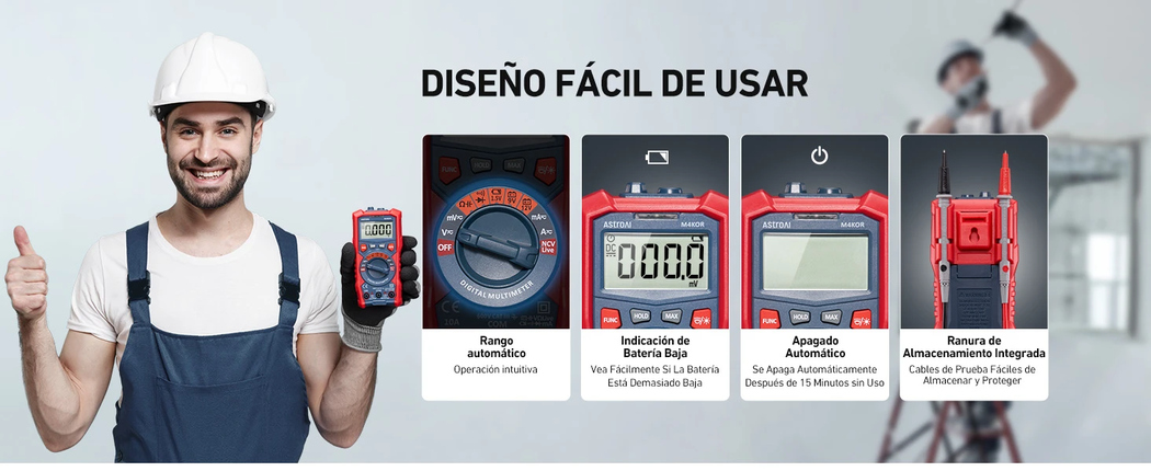 AstroAI Digital Multimeter 4000 Counts, Model M4K0R