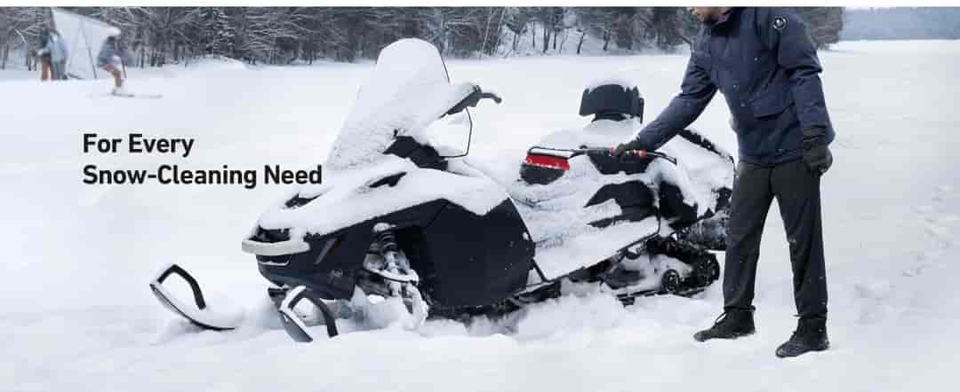 AstroAI 2 Pack 27" Snow Brush and Detachable Deluxe Ice Scraper Red