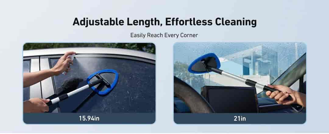AstroAI Microfiber Car Windshield Cleaner Blue