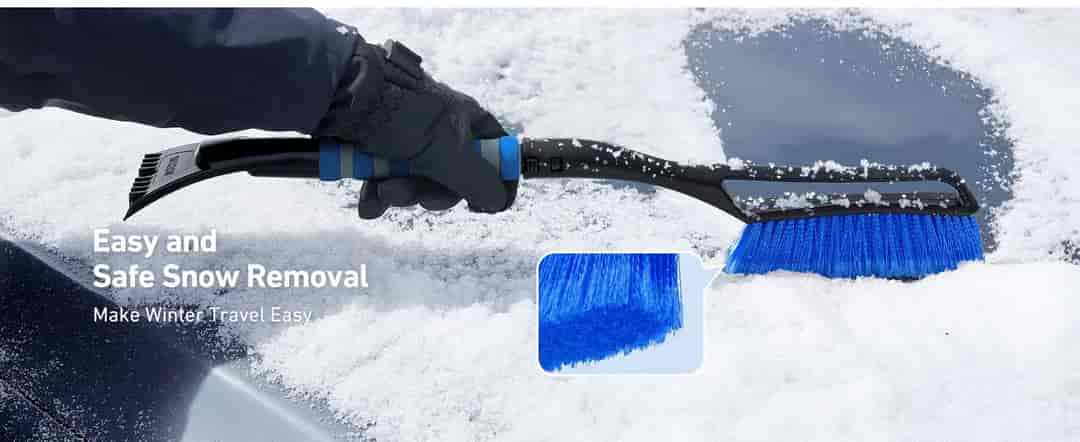 AstroAI 27 Inch Snow Brush 1 Pack (Blue)
