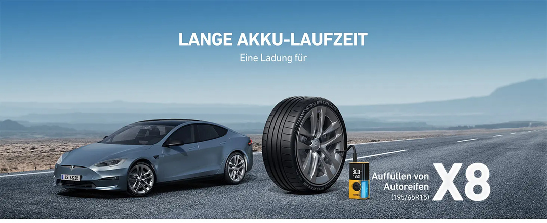 AstroAI Elektrische Luftpumpe Fahrrad Kabellose Fahrradpumpe Elektrisch mit alle Ventile,LED-Dual-Anzeig,LED Licht Mini Reifenpumpe für Fahrrad, E-Bike, Auto, Motorrad, Bälle