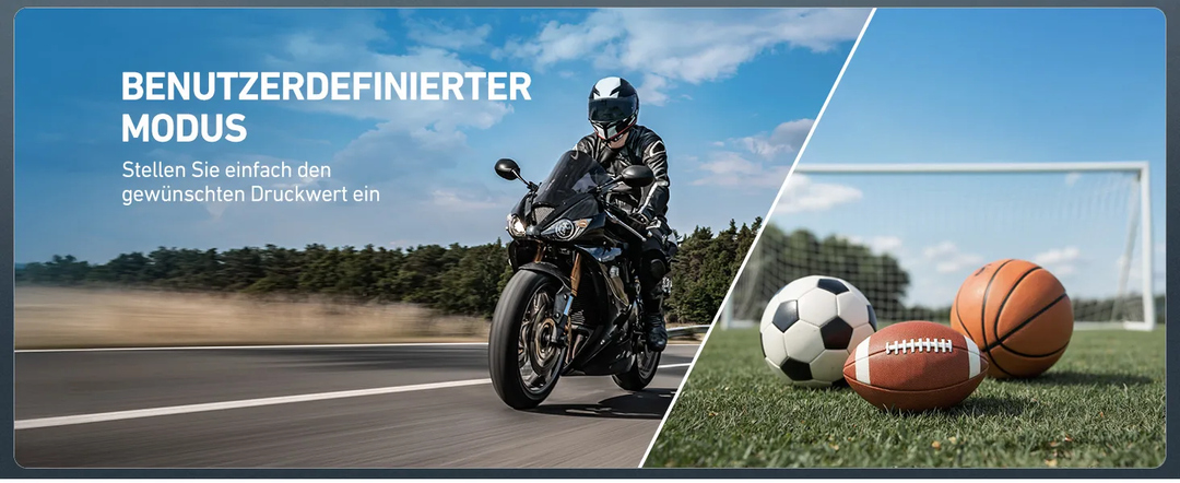 AstroAI Fahrradpumpe Elektrische Luftpumpe, 150PSI Mini Tragbare Akku Fahrradpumpe alle ventile