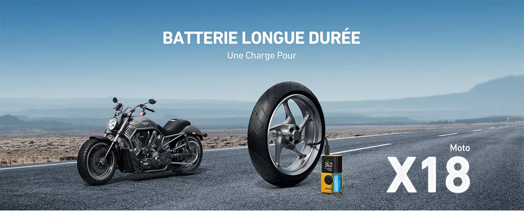 AstroAI Gonfleur Pneus Voiture, Compresseur à Air Portatif, Gonfleur Pneus Voiture Sans Fil compacte, avec Batterie Rechargeable pour Vélos, Motos, Boules