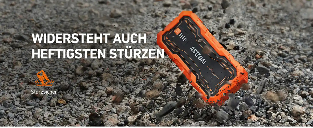 AstroAI S8 Pro Starthilfe Powerbank, 3000A starthilfe für bis zu 9 L Benzin & 7 L Diesel, 12 V Tragbare starthilfe powerbank für pkw mit 3 Modi-Taschenlampe und Starthilfekabeln, Orange