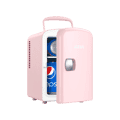 AstroAI Pink Mini Fridge for Skincare, Beverage, Food, Home, Office and Car, 4 Liter/6 Can, AC/DC, ETL Listed