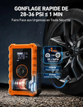 AstroAI S8 Air Démarreur de Batterie de Voiture à Air Comprimé avec Gonfleur de Pneus de Voiture, Démarreur de Voiture Portable 1500 A