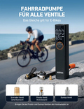 AstroAI Fahrradpumpe Elektrische Luftpumpe, 150PSI Mini Tragbare Akku Fahrradpumpe alle ventile