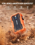 AstroAI S8 Pro Starthilfe Powerbank, 3000A starthilfe für bis zu 9 L Benzin & 7 L Diesel, 12 V Tragbare starthilfe powerbank für pkw mit 3 Modi-Taschenlampe und Starthilfekabeln, Orange