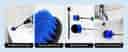 AstroAI Drill Brush Attachment Set 6Pack, Blue
