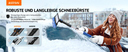 AstroAI Eiskratzer Auto mit Besen 119CM Lang Ausziehbarer Schneebesen Abnehmbarer Eisschaber mit Rakel & Ergonomischem Schaumstoffgriff & 180 ° Blau