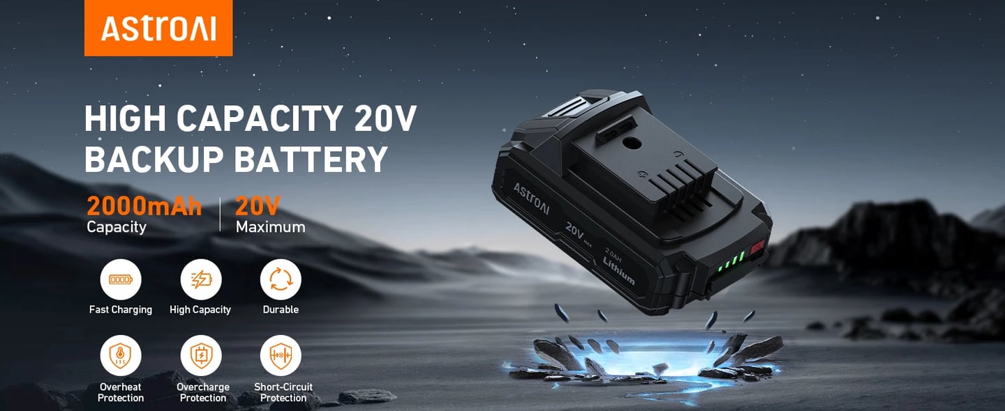 AstroAI Rechargeable Li-ion Battery