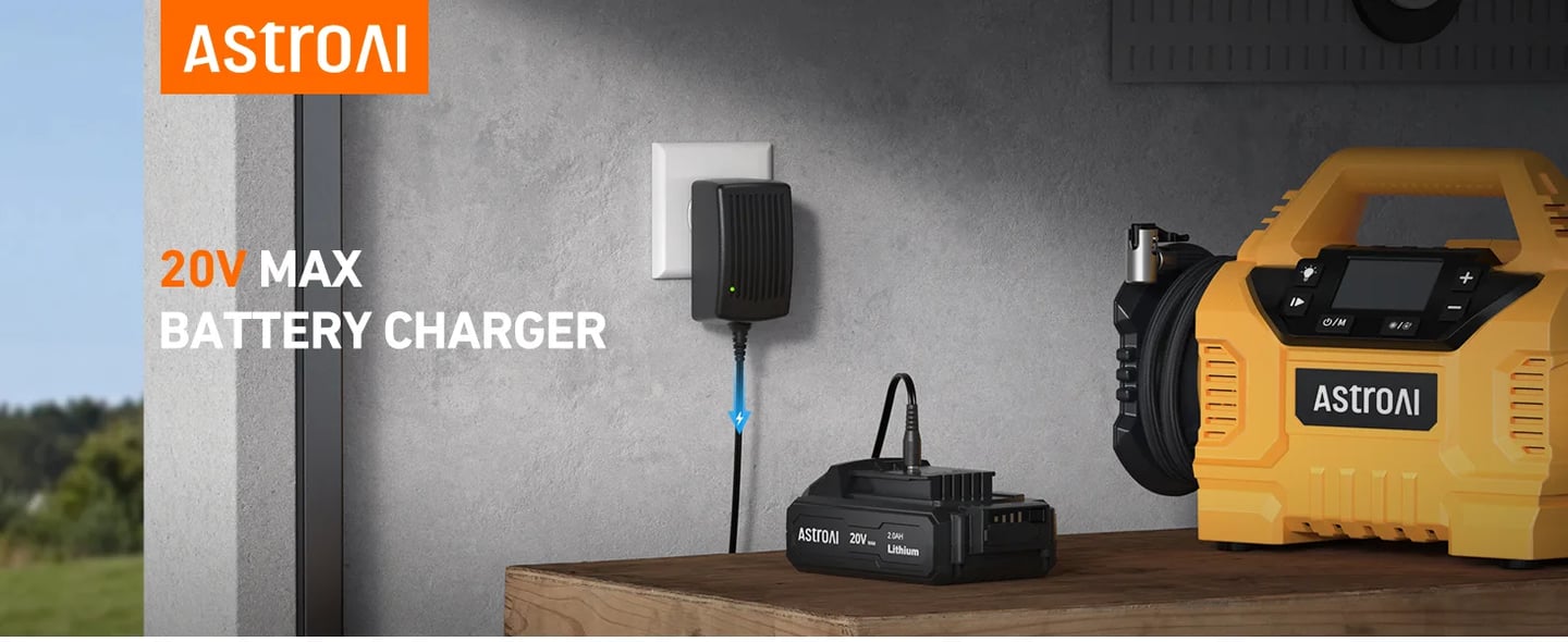 AstroAI 20V MAX Battery Charge Compatible with AstroAI 20V MAX Li-ion Battery