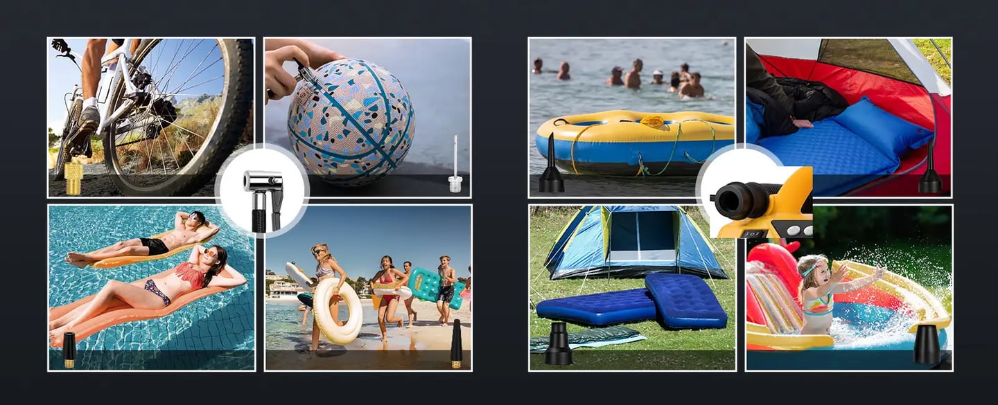 AstroAI 160PSI Cordless/Corded Tire Pump with 3 Power Supply (DC/AC/Battery) Without Battery Yellow