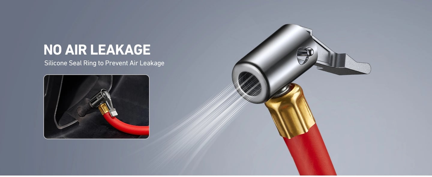 AstroAI T1 Digital Tire Pressure Gauge with Inflator, 3-250 PSI Air Chuck with Pressure Gauge, Heavy Duty with Quick Connect Coupler, Calibrated to ANSI B40.7 Grade 2A