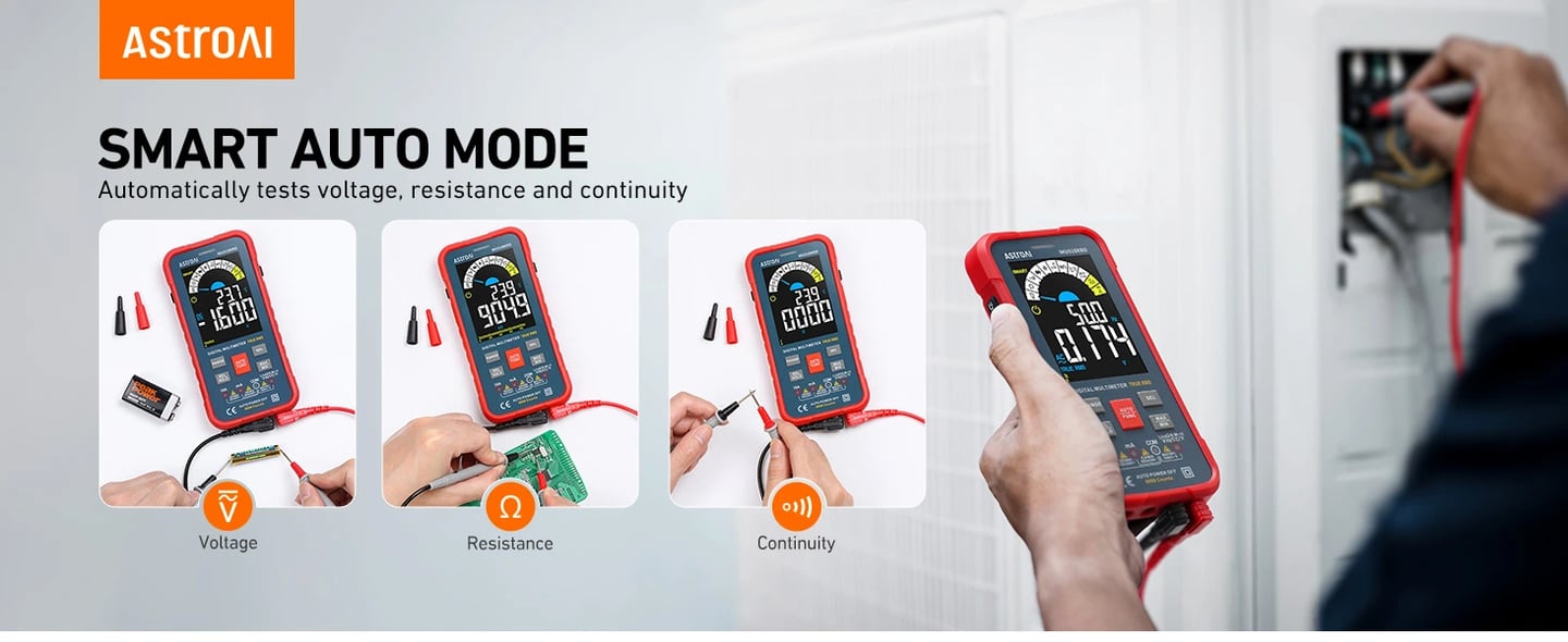 AstroAI 10000 Counts Digital Multimeter，TRMS，Model MUS10KRD