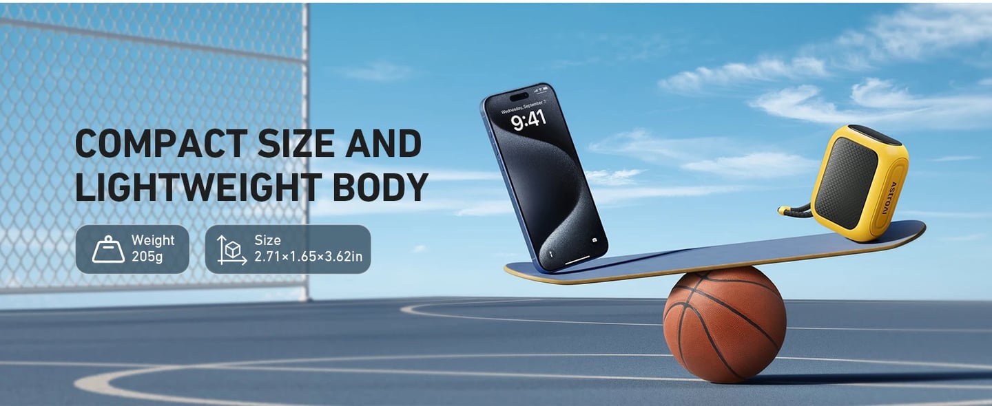 AstroAI Portable Electric Ball Pump - Ultra Fast Inflation, with Digital LCD Display, Preset Pressure with Ball Needle for Basketball, Soccer, and Sports Balls Yellow