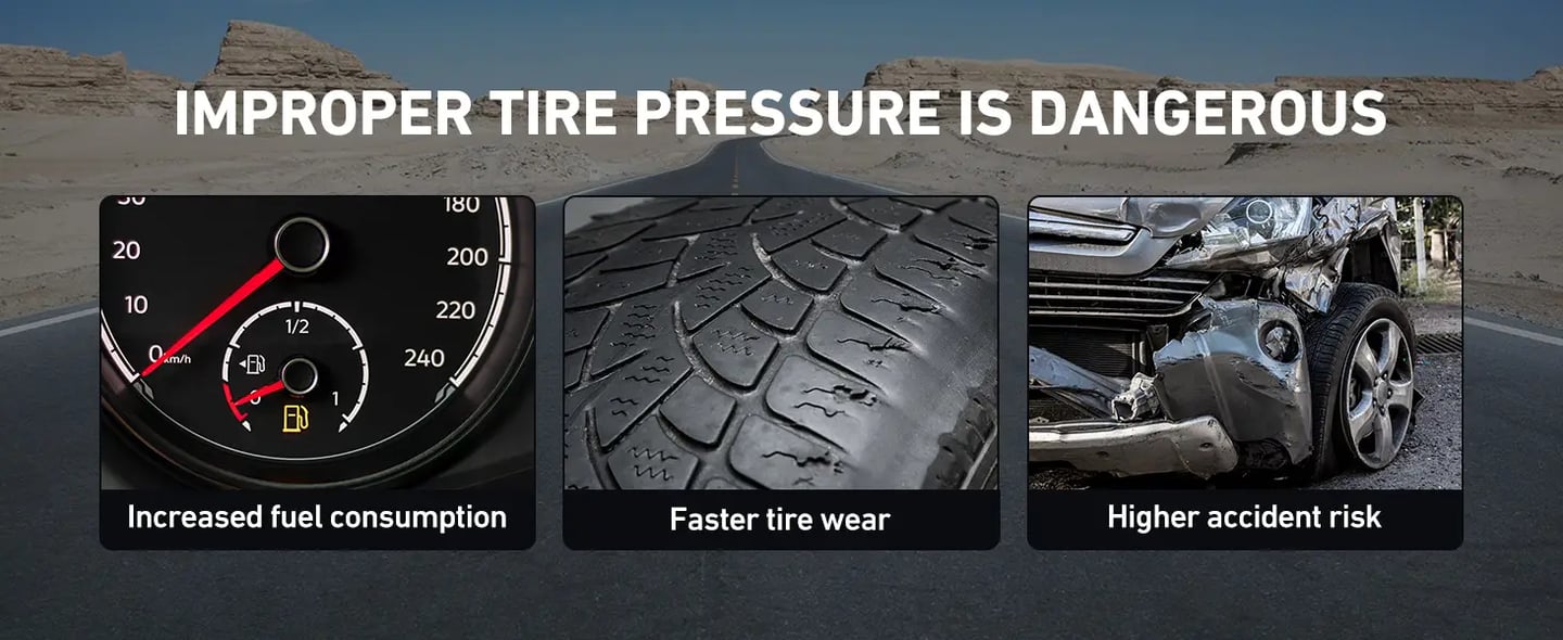 AstroAI Digital Tire Pressure Gauge with Inflator, 3-250 PSI Air Chuck & Compressor Accessories Heavy Duty with Quick Connect Coupler, 0.1 Display Resolution (Standard with Case)