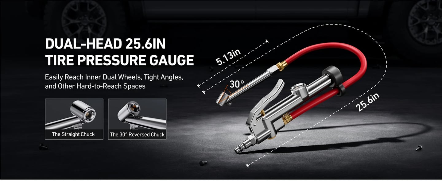 AstroAI Tire Inflator with Pressure Gauge 120PSI