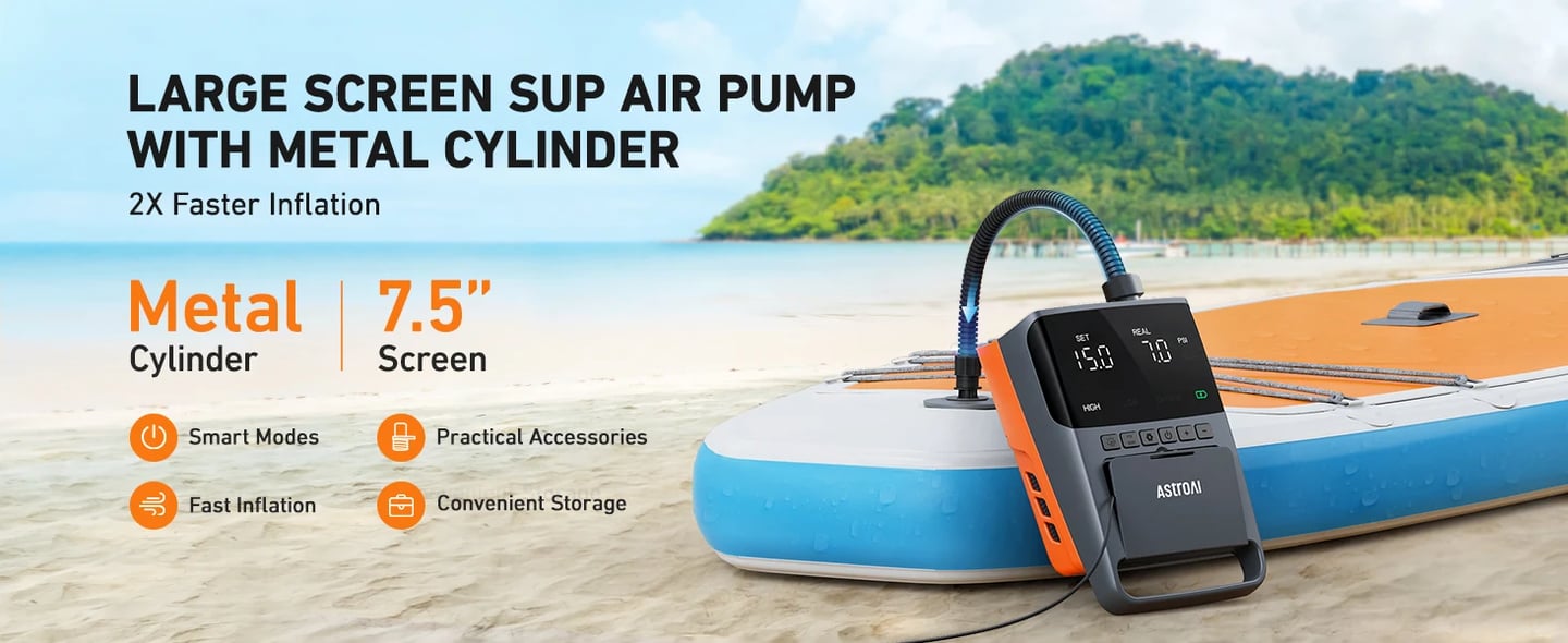 AstroAI 20 PSI High-Pressure Paddle Board Pump