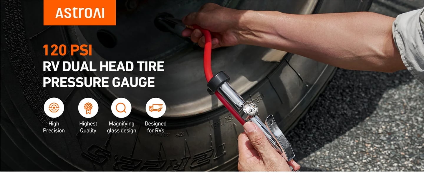 AstroAI Tire Inflator with Pressure Gauge 120PSI