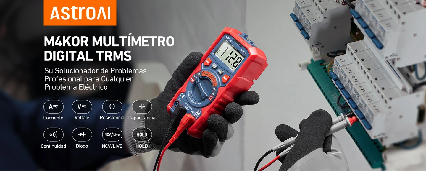 AstroAI Digital Multimeter 4000 Counts, Model M4K0R
