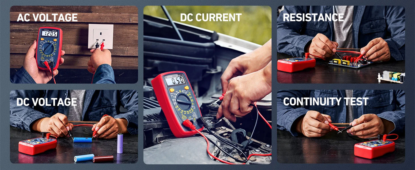 AstroAI Digital Multimeter 2000 Counts Model AM33D