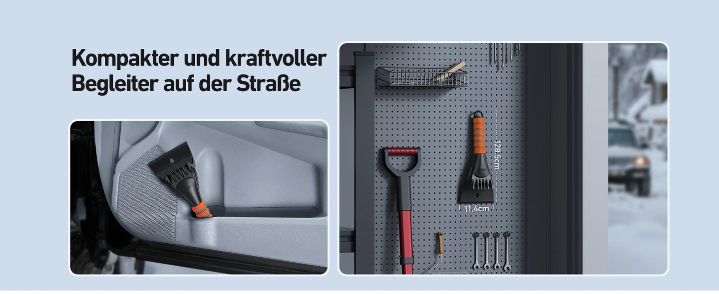 AstroAI Eiskratzer Auto Profi Scheibenkratzer Auto Effizienter & Sicherer mit Ergonomischem Ultraweichem Eva-Griff